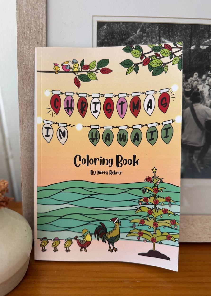 Christmas in Hawaii Coloring Book