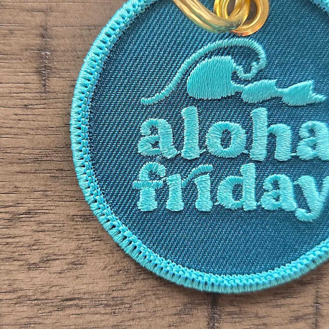 ALOHA FRIDAY PATCH KEYCHAIN
