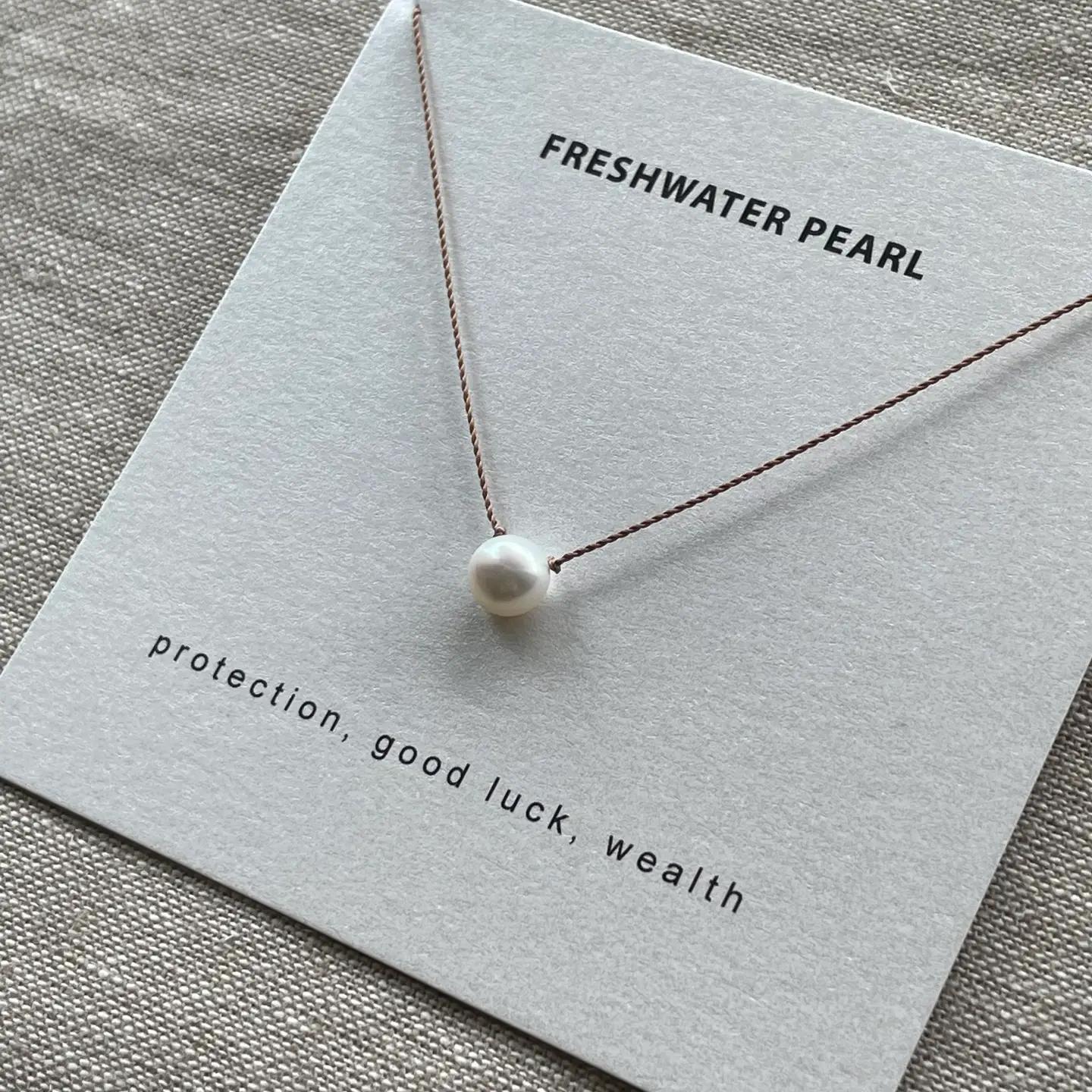 Pearl Nylon Necklace
