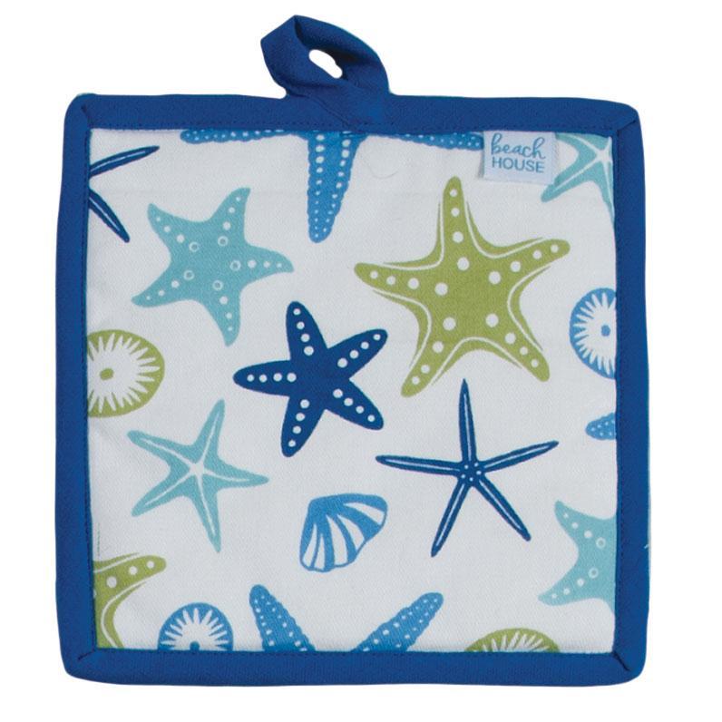 Blue Starfish Potholder