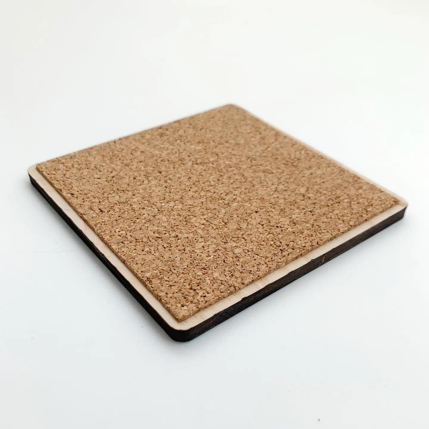 Hanalei Taro Fields Wood Coaster