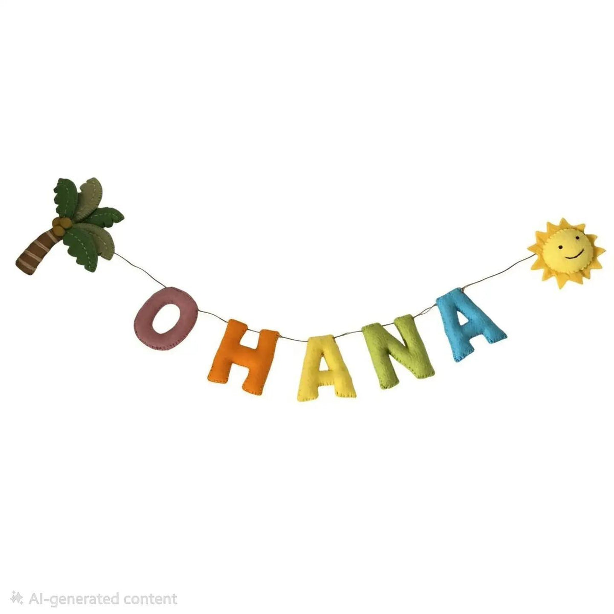 Ohana Felt Garland