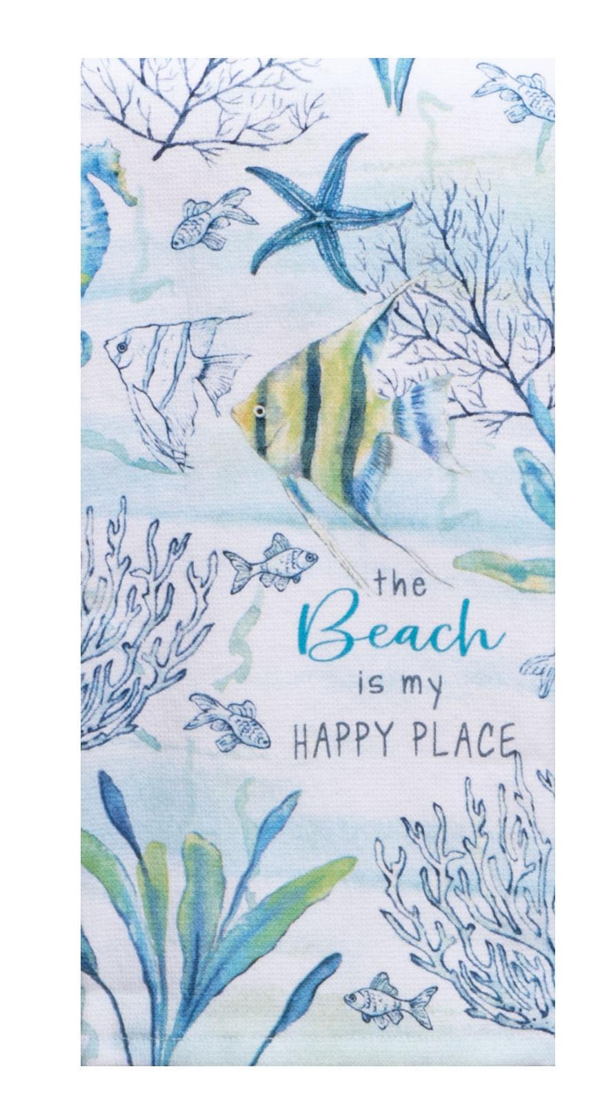 Happy Place Terry Cloth Towel
