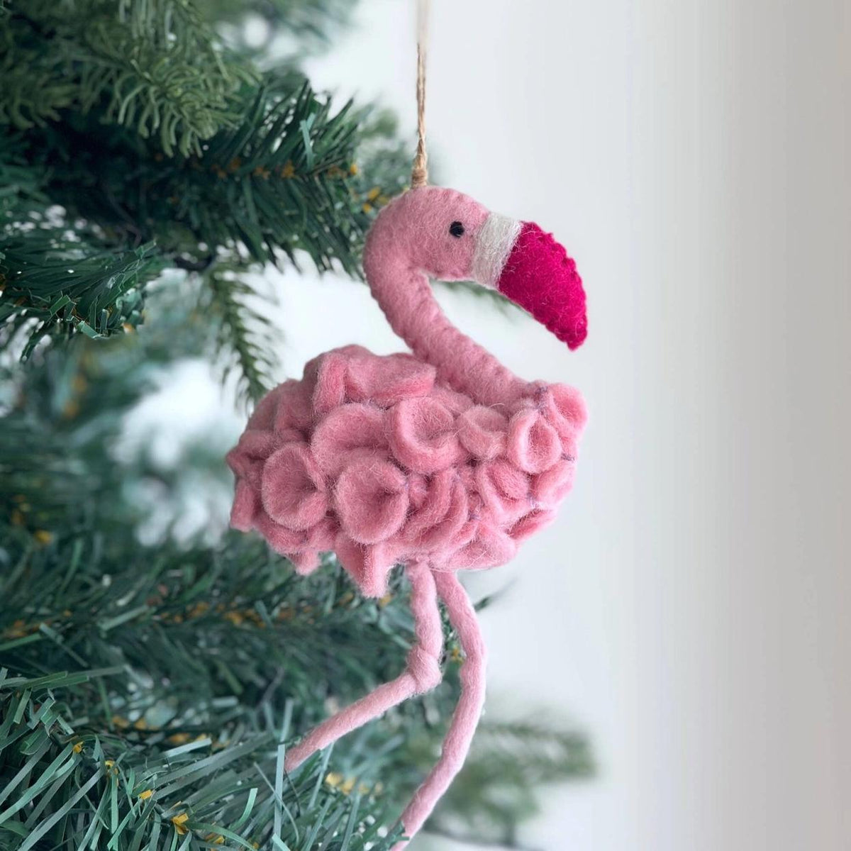 Flamingo Felt Ornament