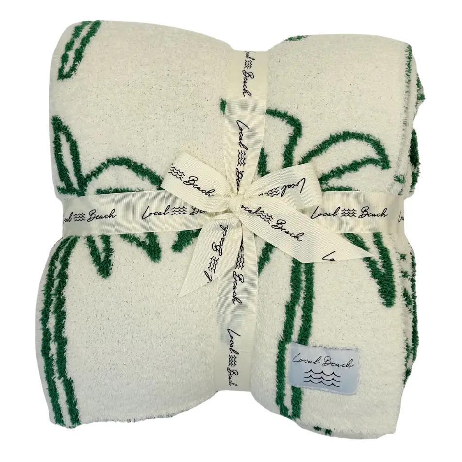 Green Palm Tree Blanket