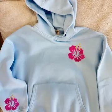 Icy Blue Beach Babe Hoodie