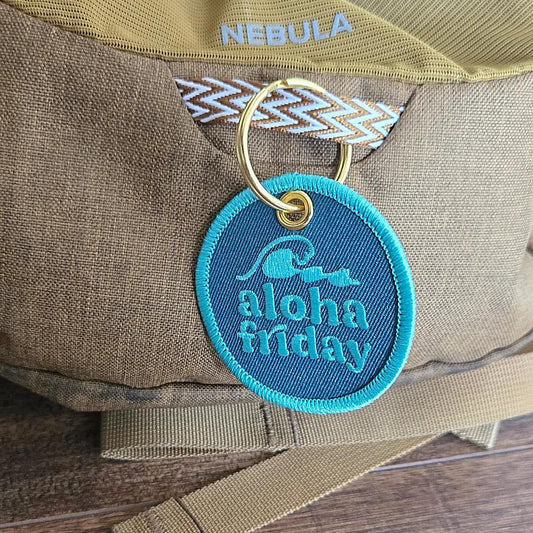 ALOHA FRIDAY PATCH KEYCHAIN