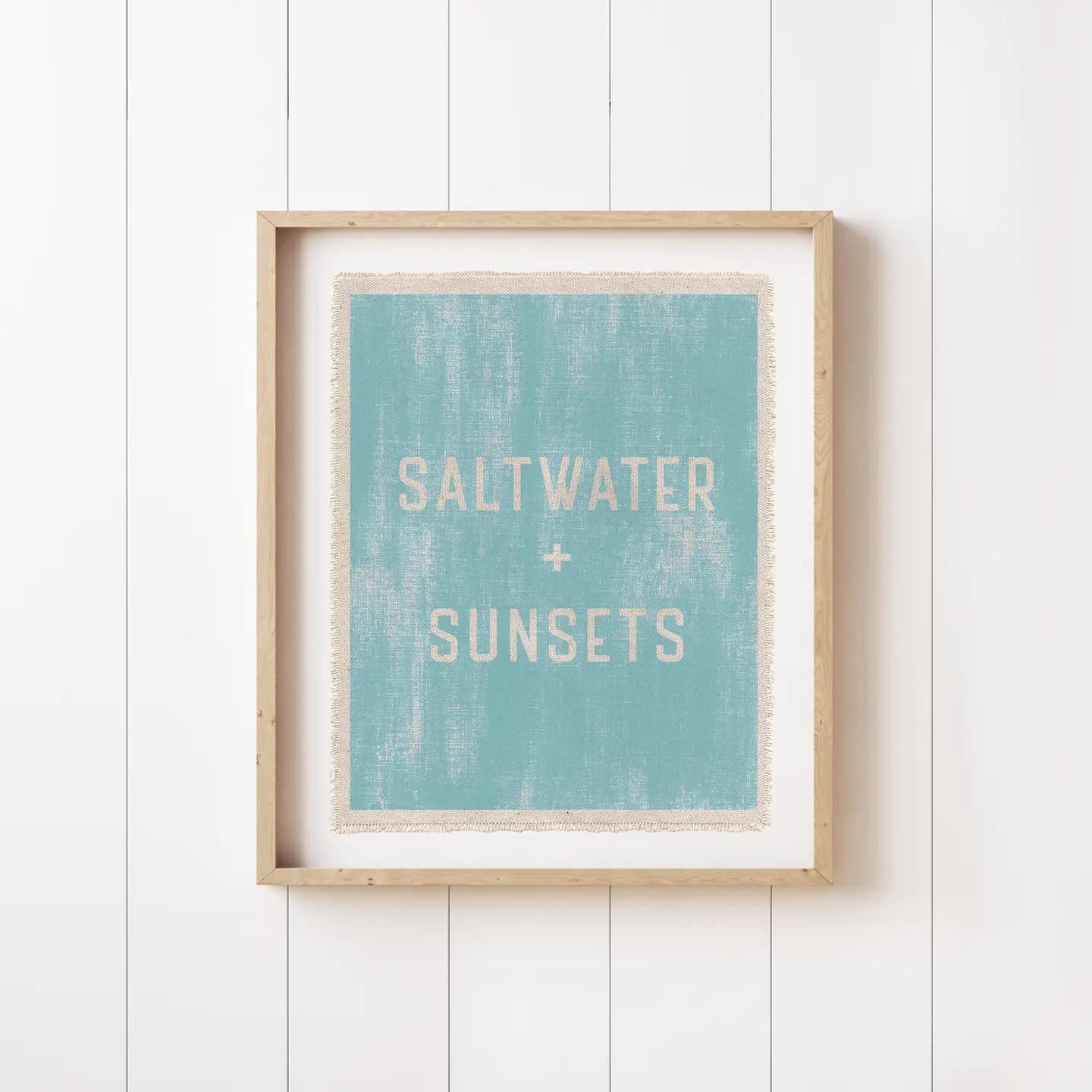 Saltwater & Sunsets Canvas