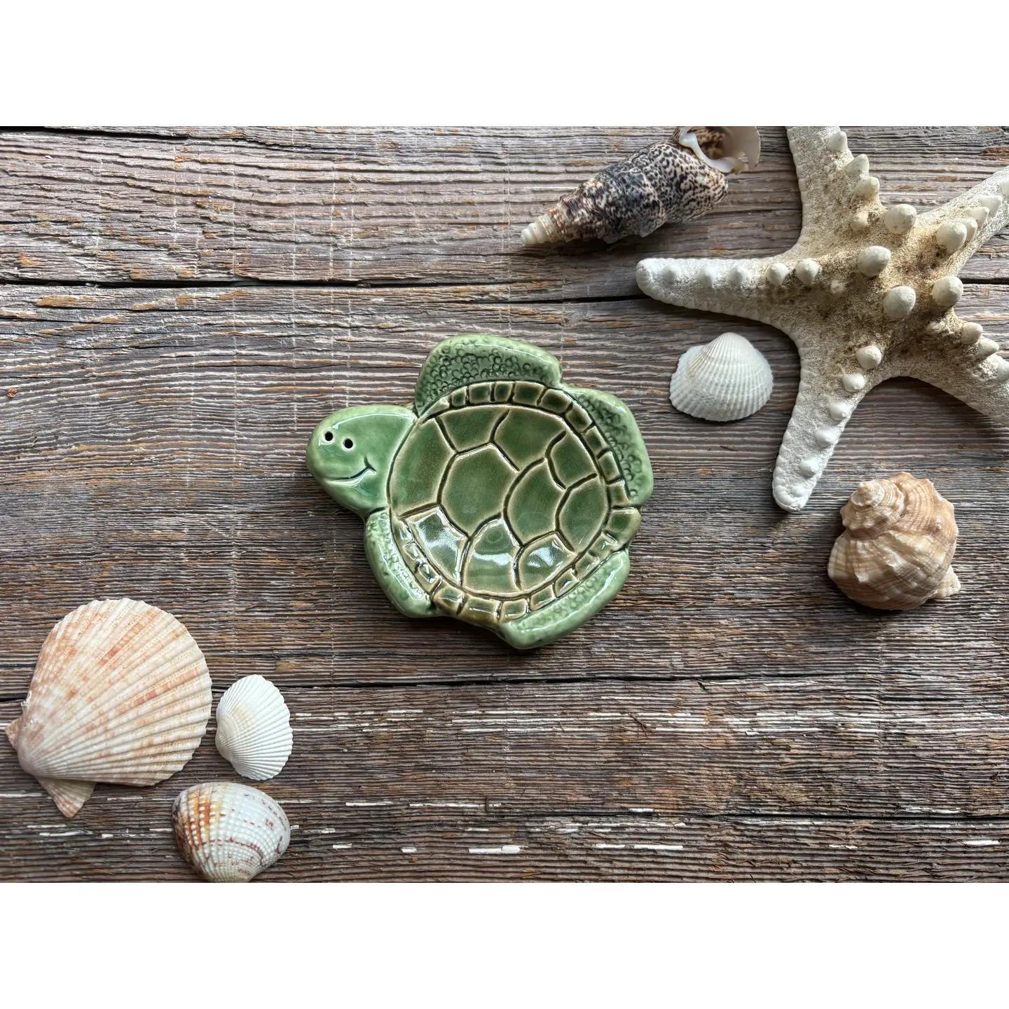 Ceramic Sea Turtle Dish
