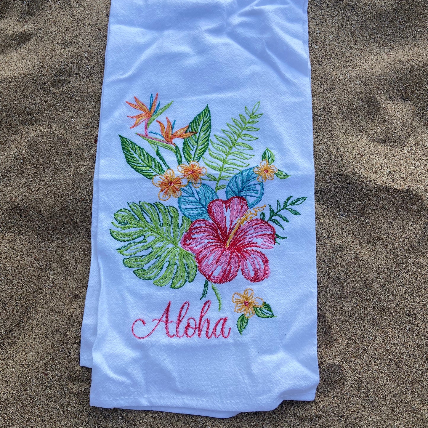 Aloha Floral Flour Sack Towel