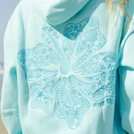 Hibiscus Zip Hoodie