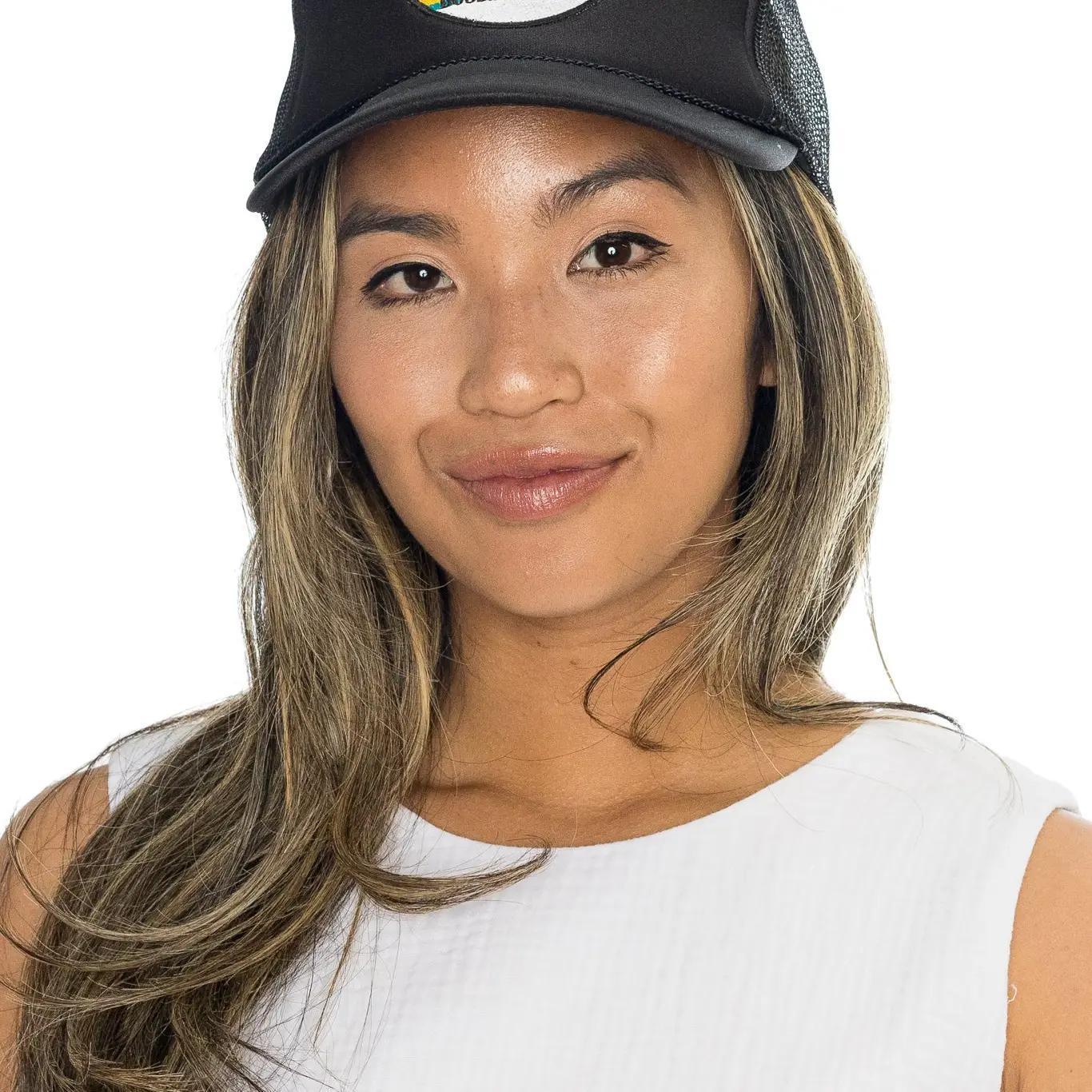 Pau Hana Surf Co Black Trucker Hat