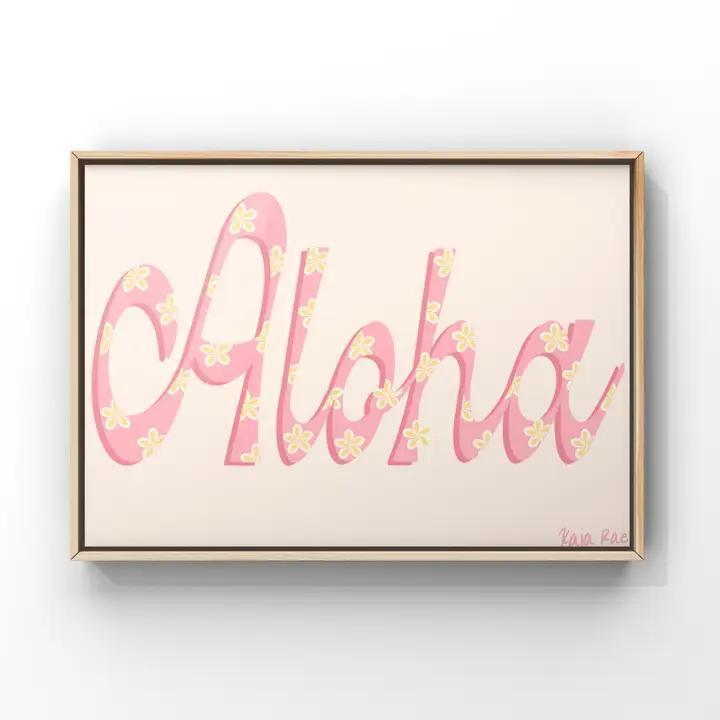 Aloha Plumeria Art Print