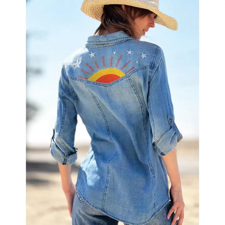 Denim Hello Sunshine Shirt