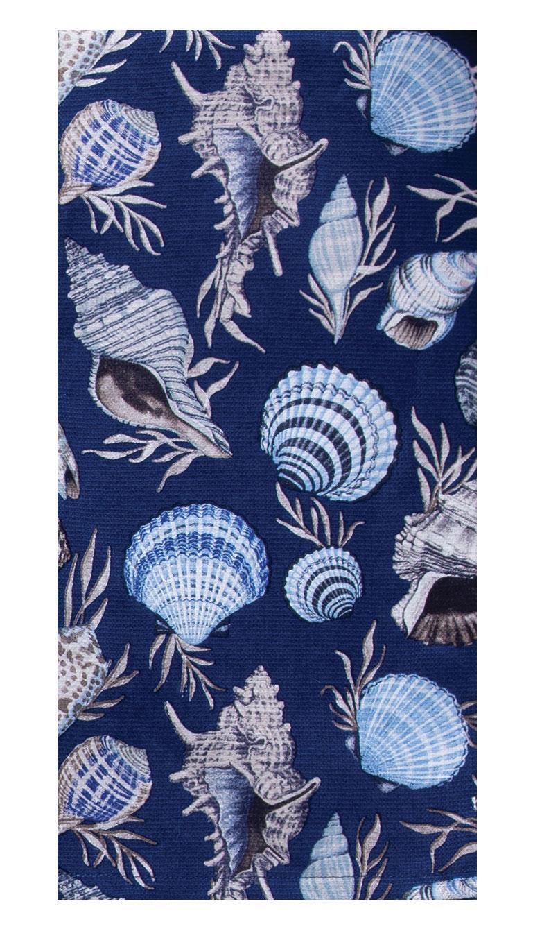 Blue Shell Toss Terry Cloth Towel