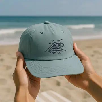 Big Wave Embroidered Hat