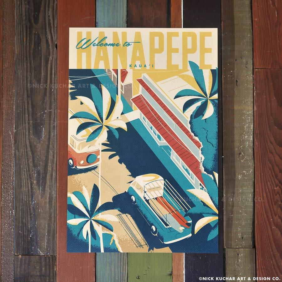 Hanapepe Town Travel Print