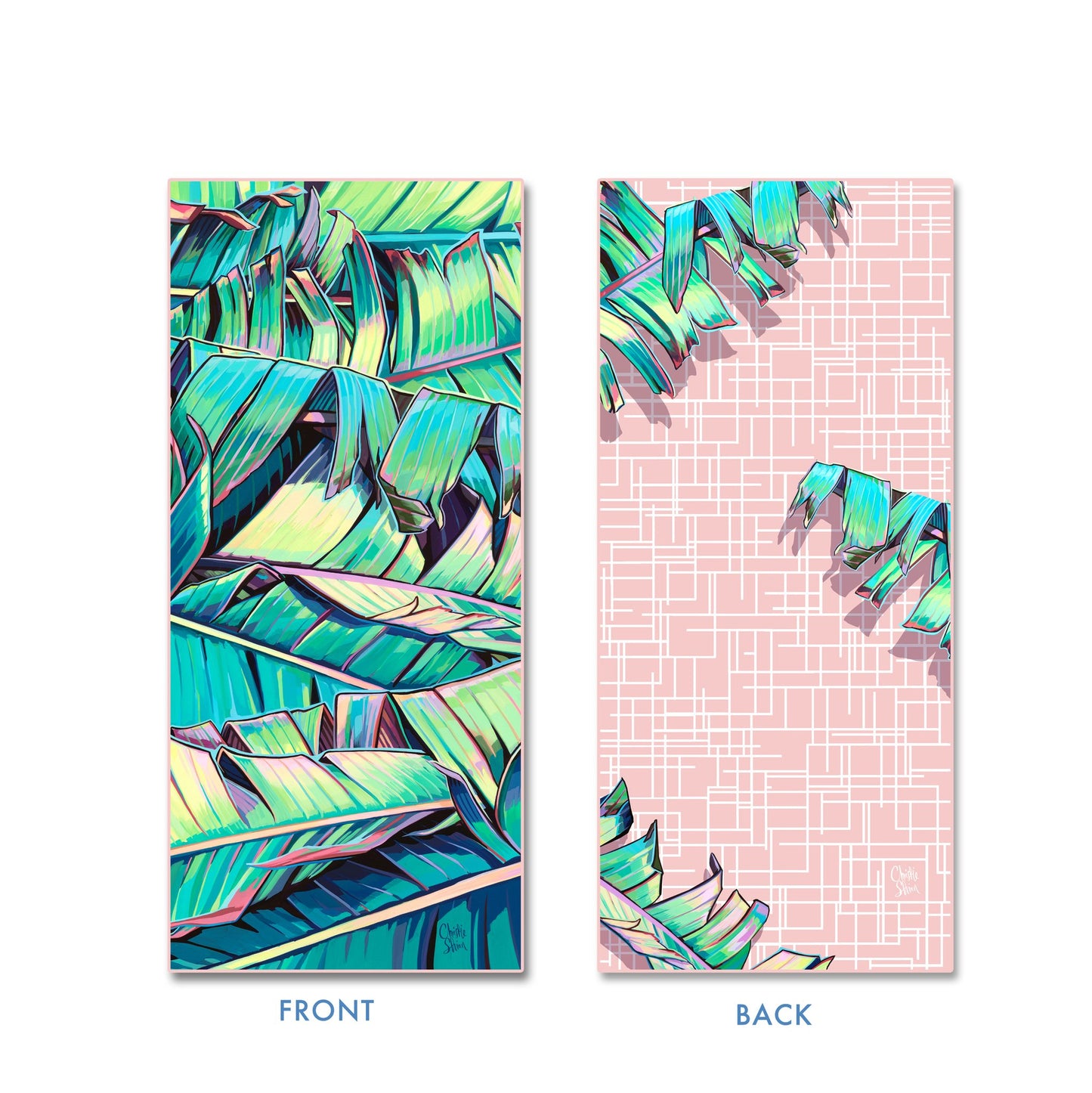 Palm Shadows Surfer Towel