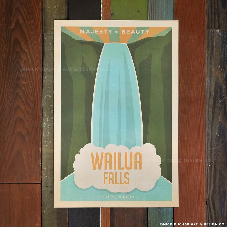 Wailua Falls Travel Print