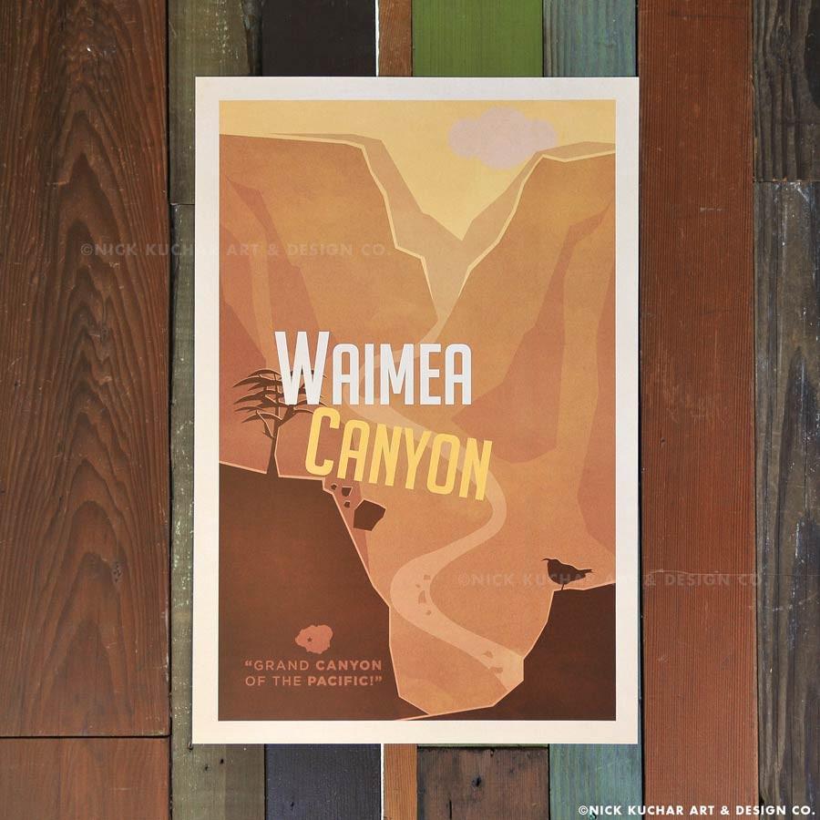 Waimea Canyon Travel Print