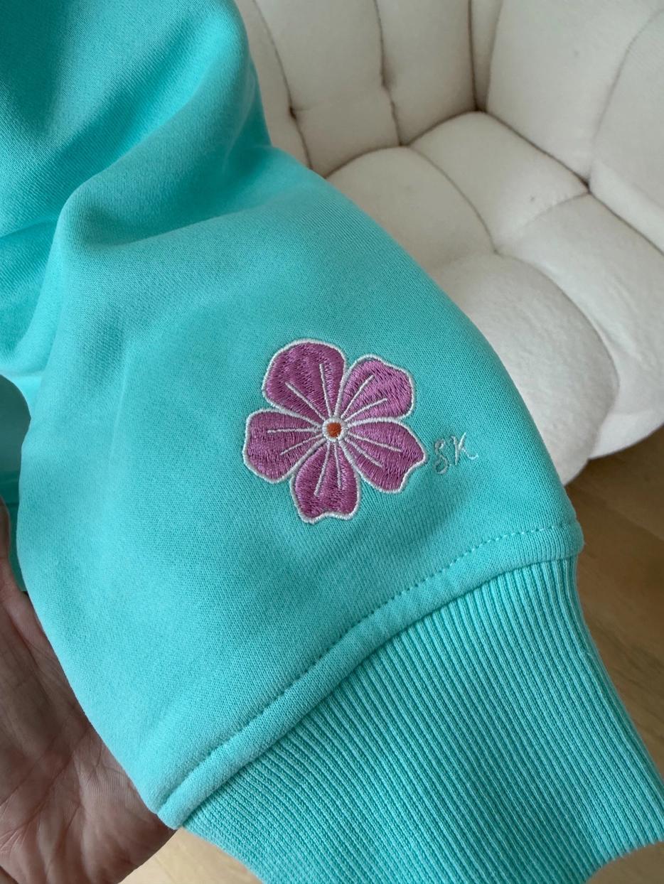 Ocean Gem Embroidered Hoodie