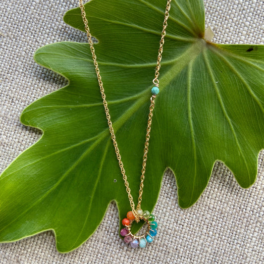 Rainbow Sun Necklace