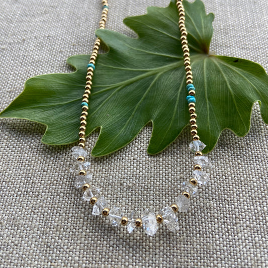 Herkimer Pebbles Necklace