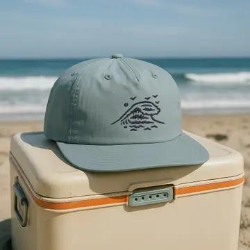 Big Wave Embroidered Hat