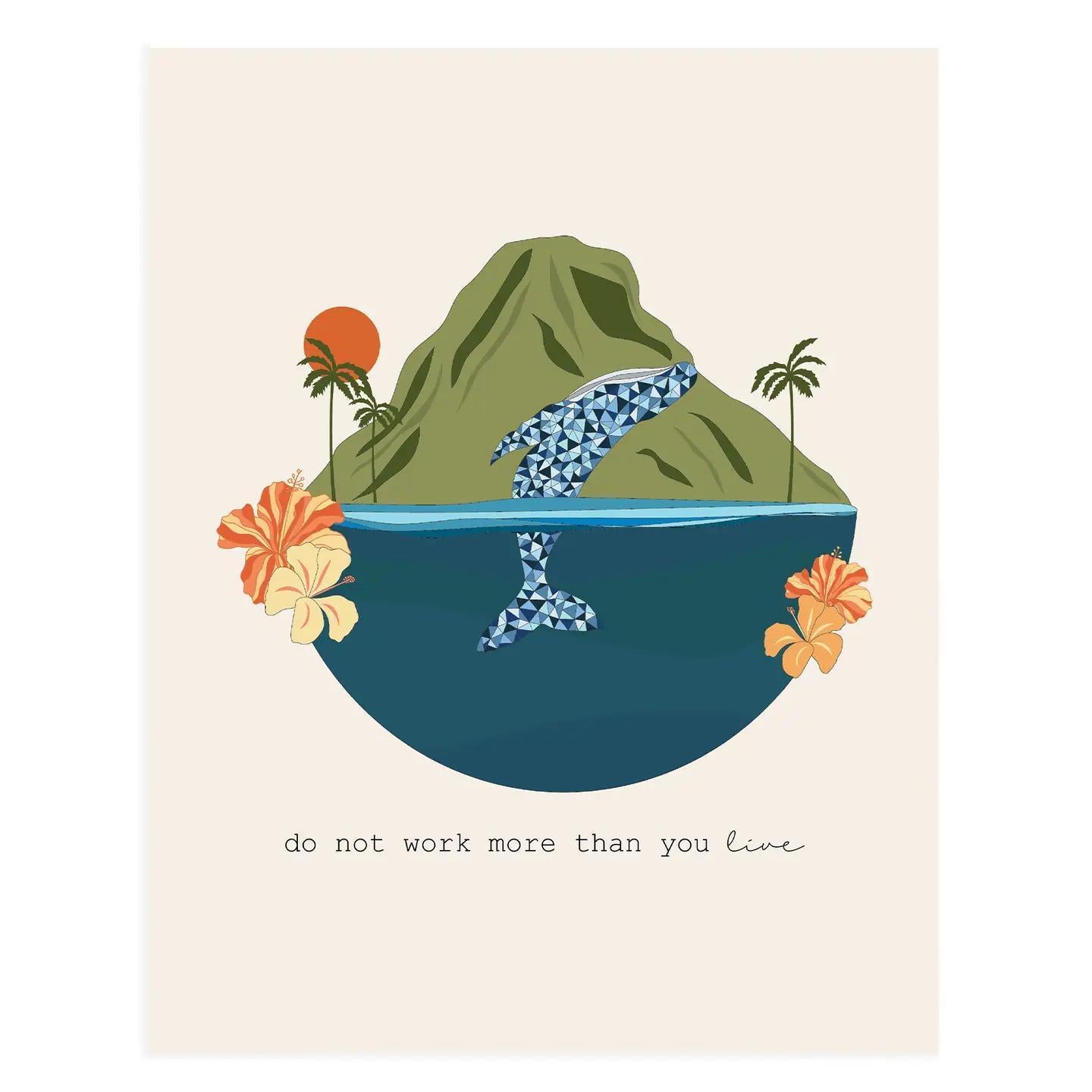 Do Not Work 11x14 Art Print
