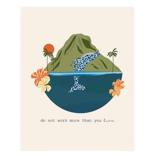 Do Not Work 11x14 Art Print