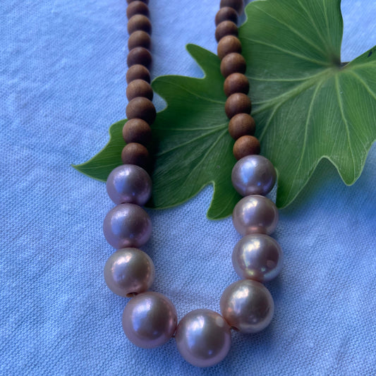 Sandalwood Edison Pearl Necklace