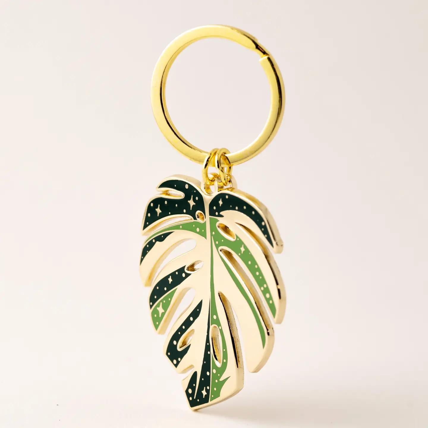 Monstera Thai Constellation Keychain