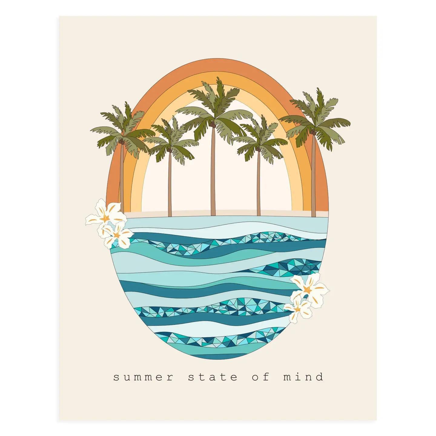 Summer State Of Mind 11x14 Art Print
