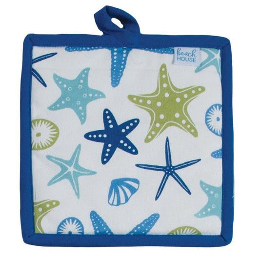 Blue Starfish Potholder