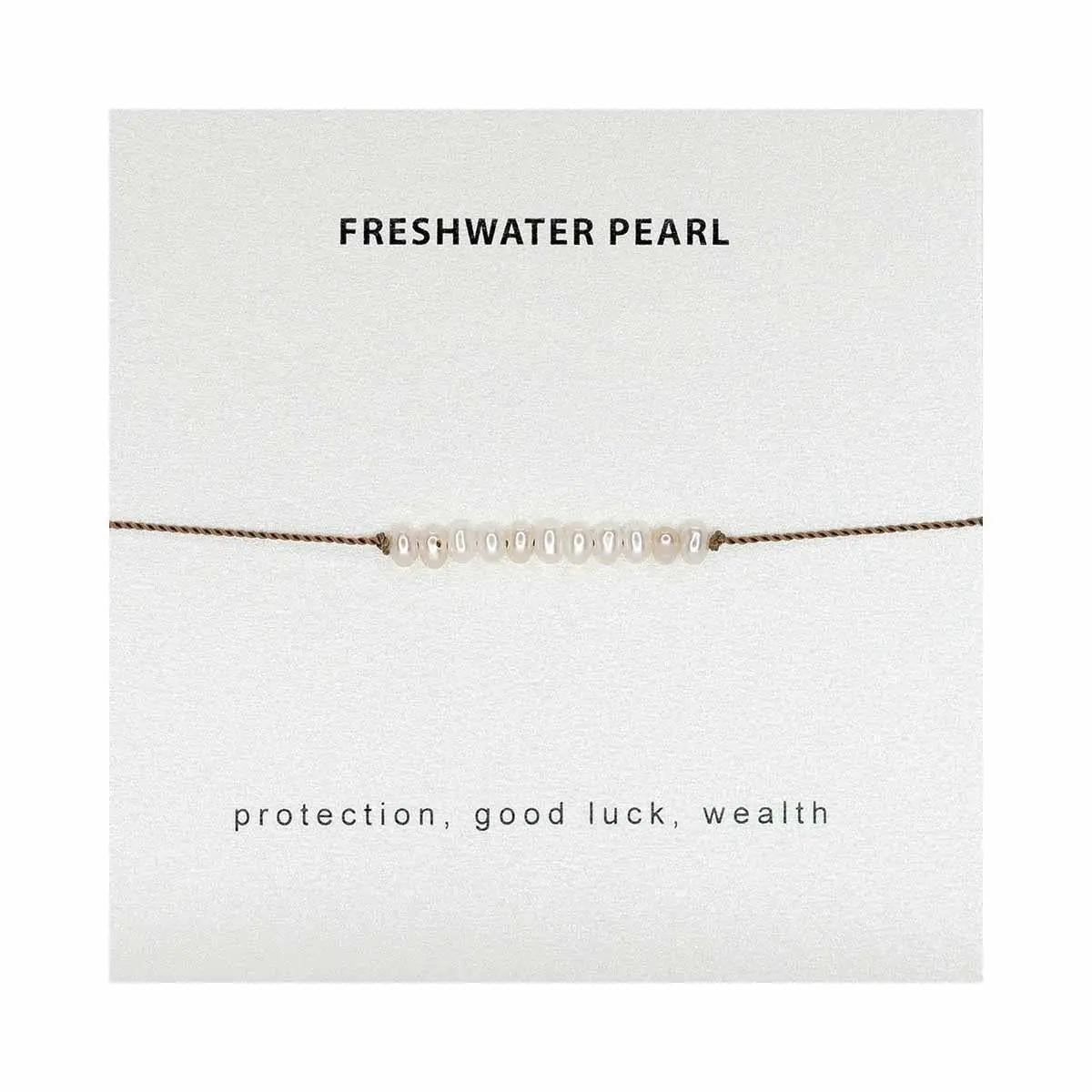 Pearl Bar Nylon Bracelet