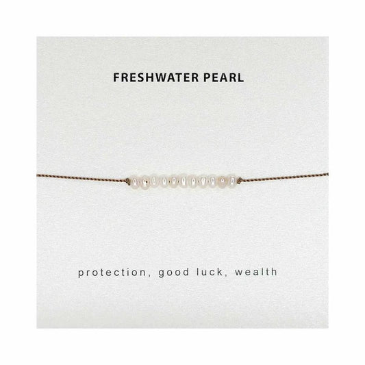 Pearl Bar Nylon Bracelet