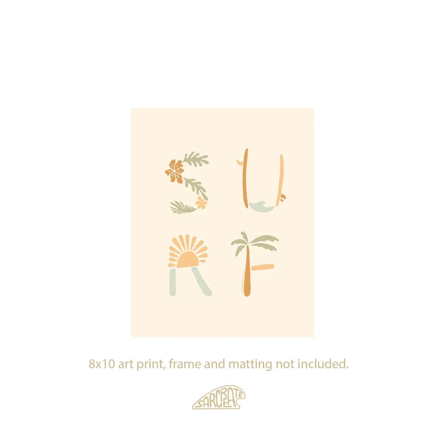 Surf Shapes Print 8x10