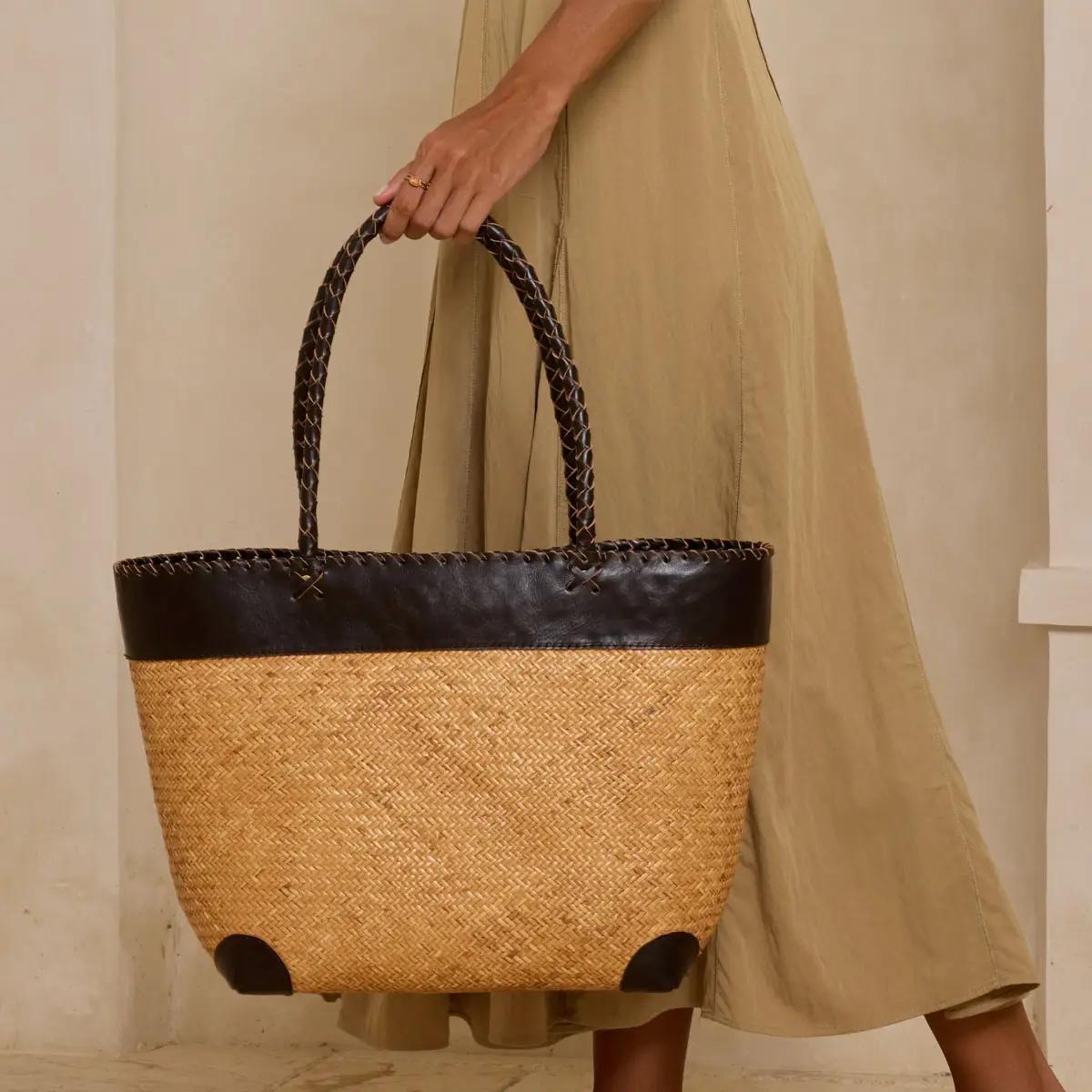 Rattan Tote Bag