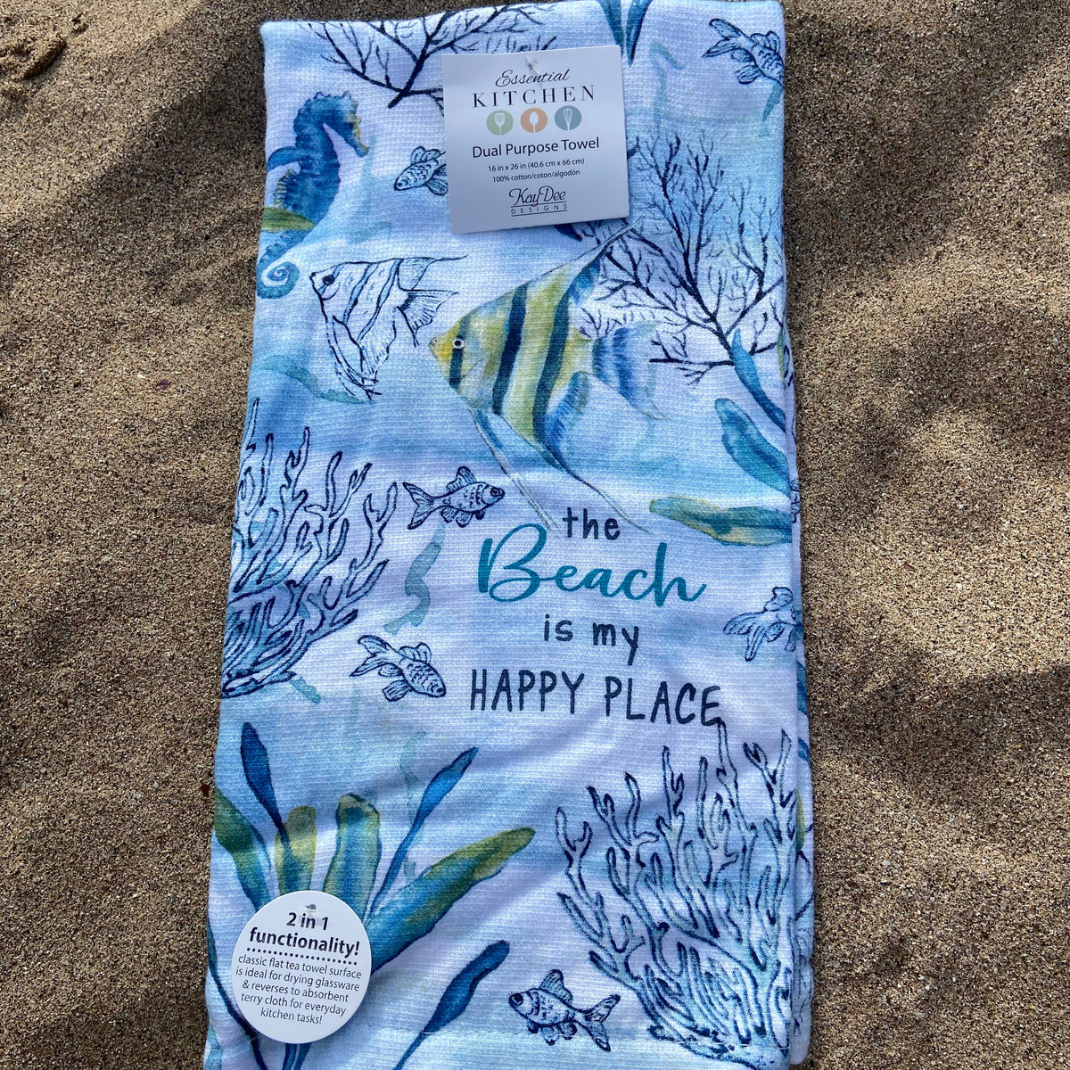 Happy Place Terry Cloth Towel