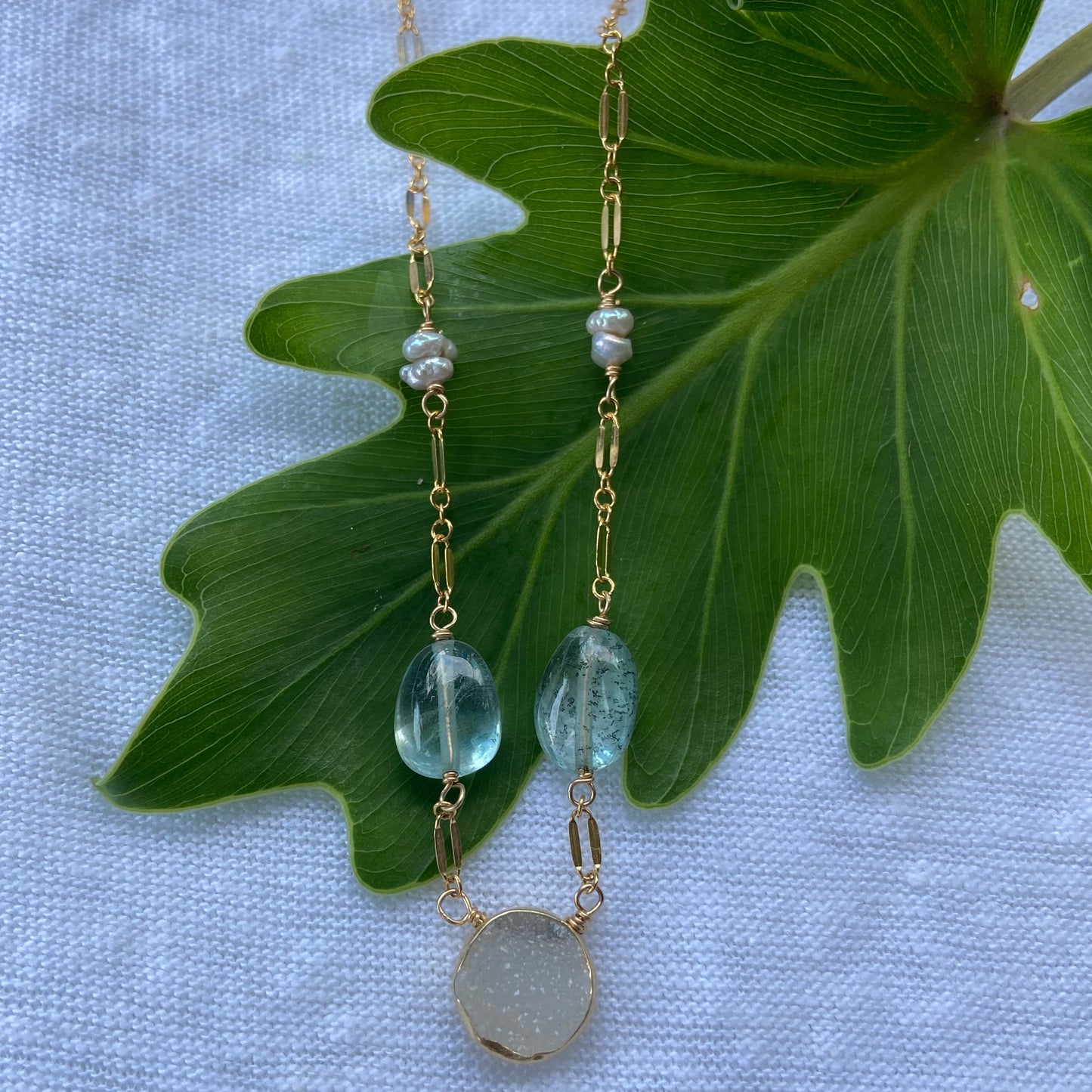 Aquarius Moon Necklace
