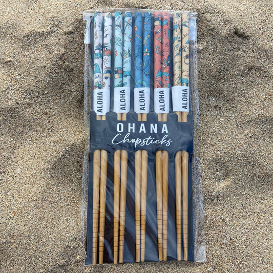 Surf's Up Reusable Chopstick Set
