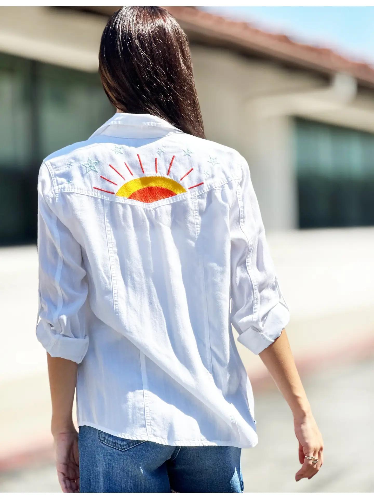 White Hello Sunshine Shirt