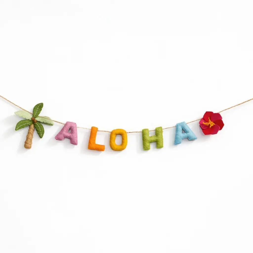 Aloha Felt Garland