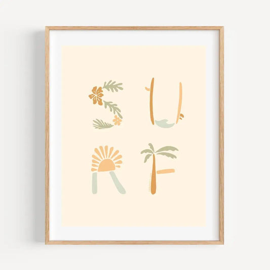 Surf Shapes Print 8x10