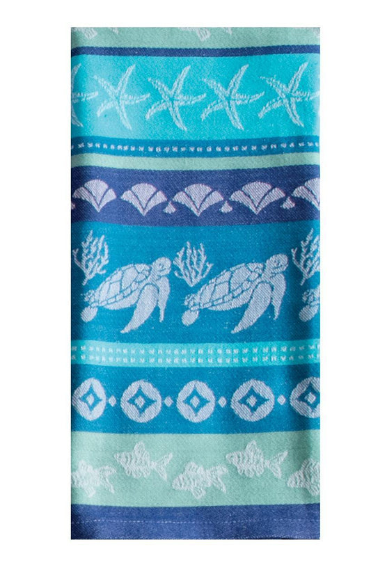 Great Blue Sea Jacquard Tea Towel