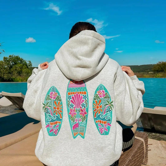 Floral Surfboard Hoodie