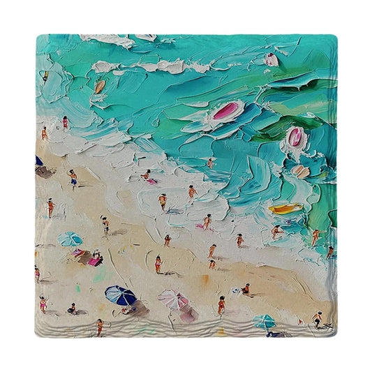 Colorful Surf Beach Coaster