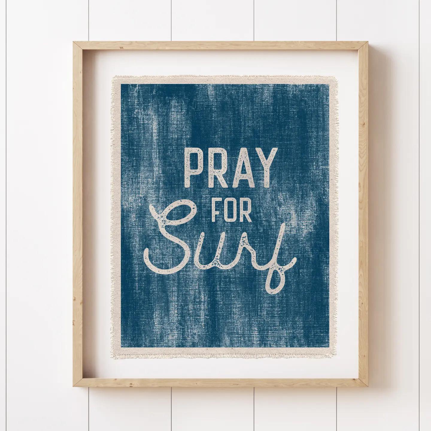 Pray For Surf Canvas