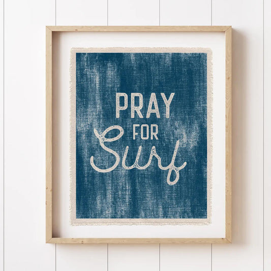 Pray For Surf Canvas