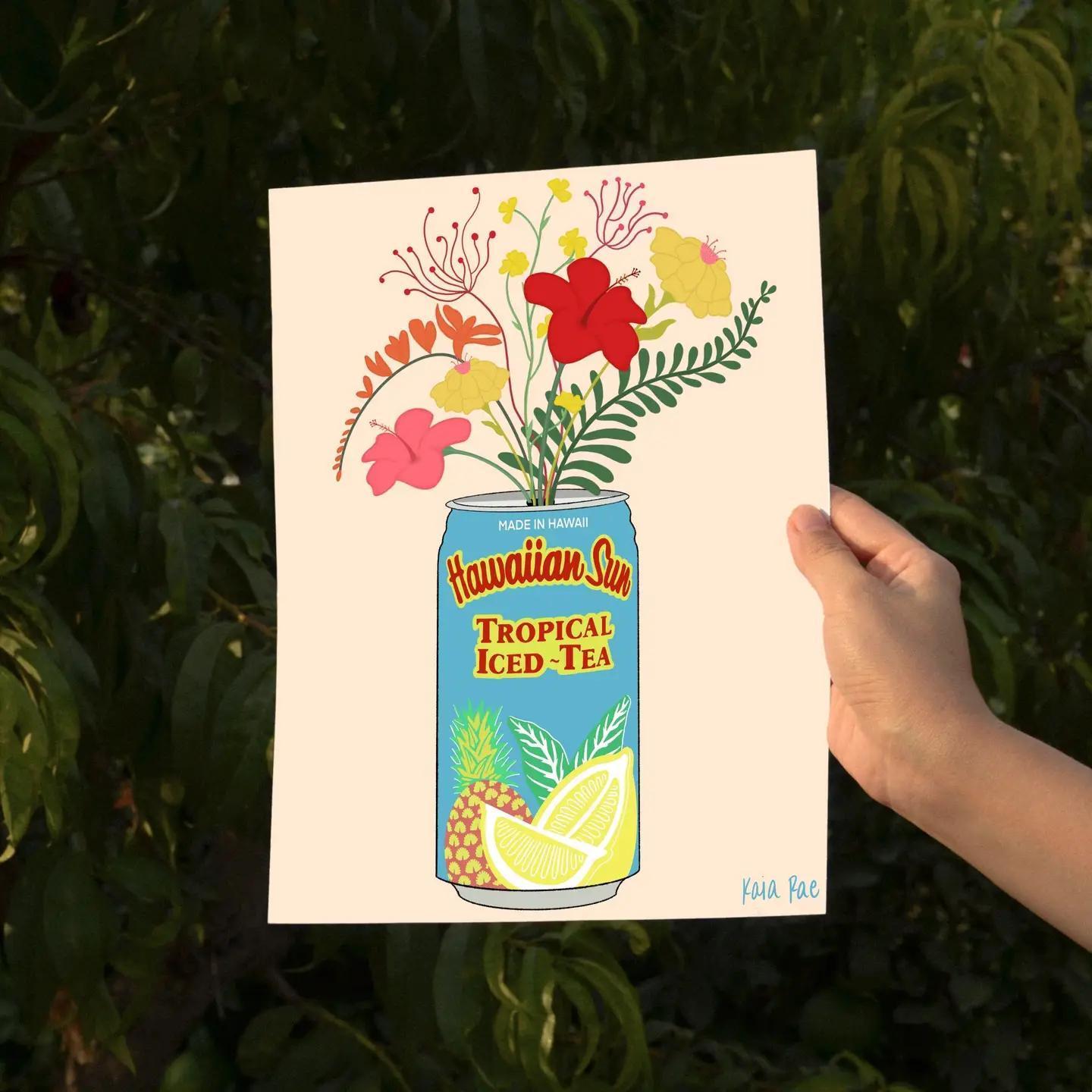 Tropical Iced Tea Hawaiian Sun Art Print